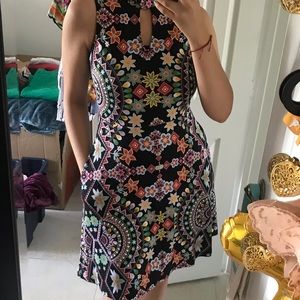 🍎  beautiful multiprint knee dress 🍎